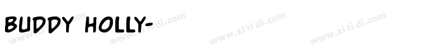 BUDDY HOLLY字体转换